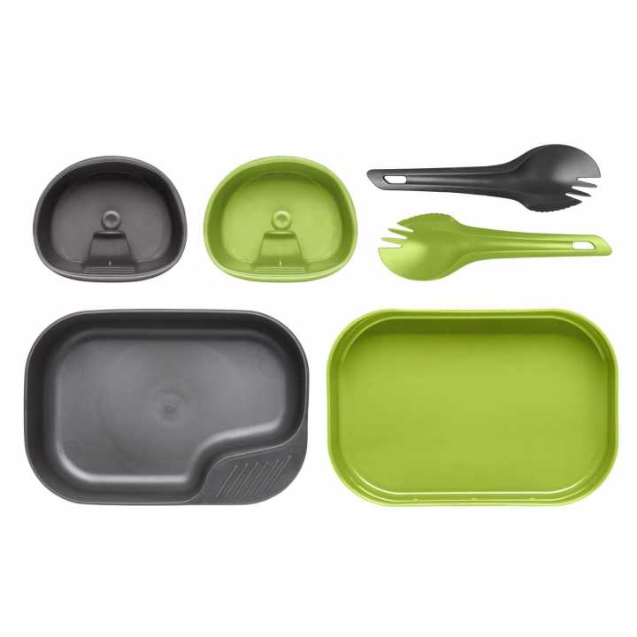 Wildo Camping Set light für zwei limette/dunkelgrau