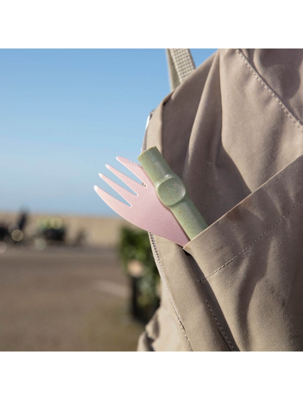 Spork mit Strohhalm green