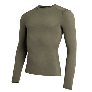 Merino Slim LS Shirt FR olive green