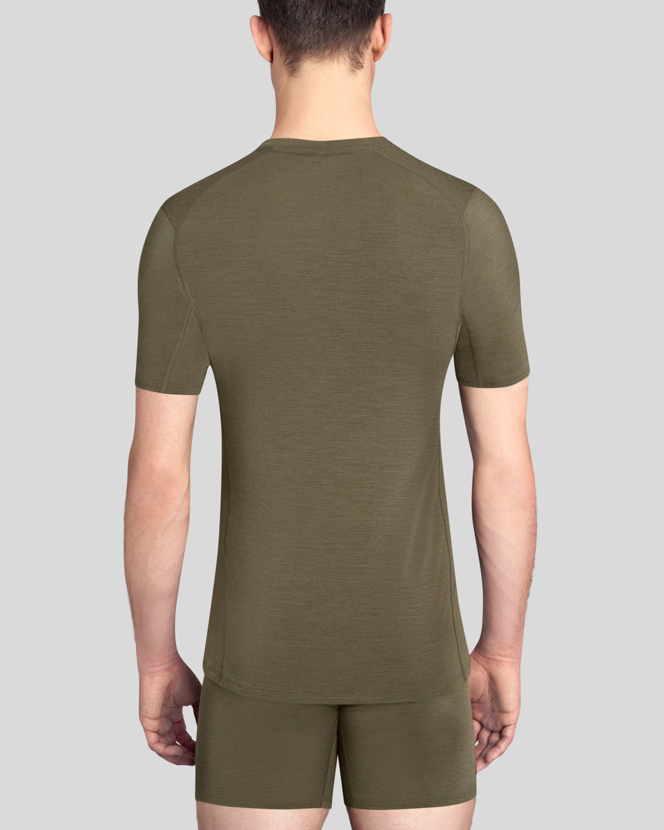 Merino Slim T-Shirt FR stone grey