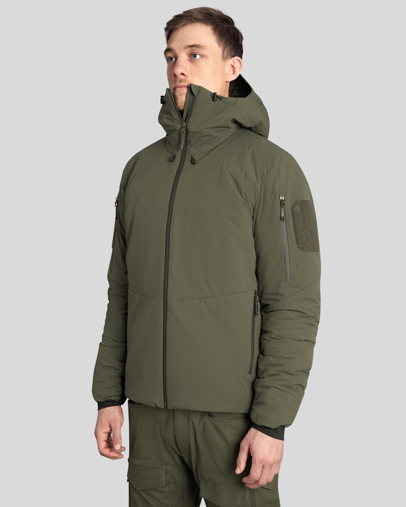 Heavy Insulation Hoody grey
