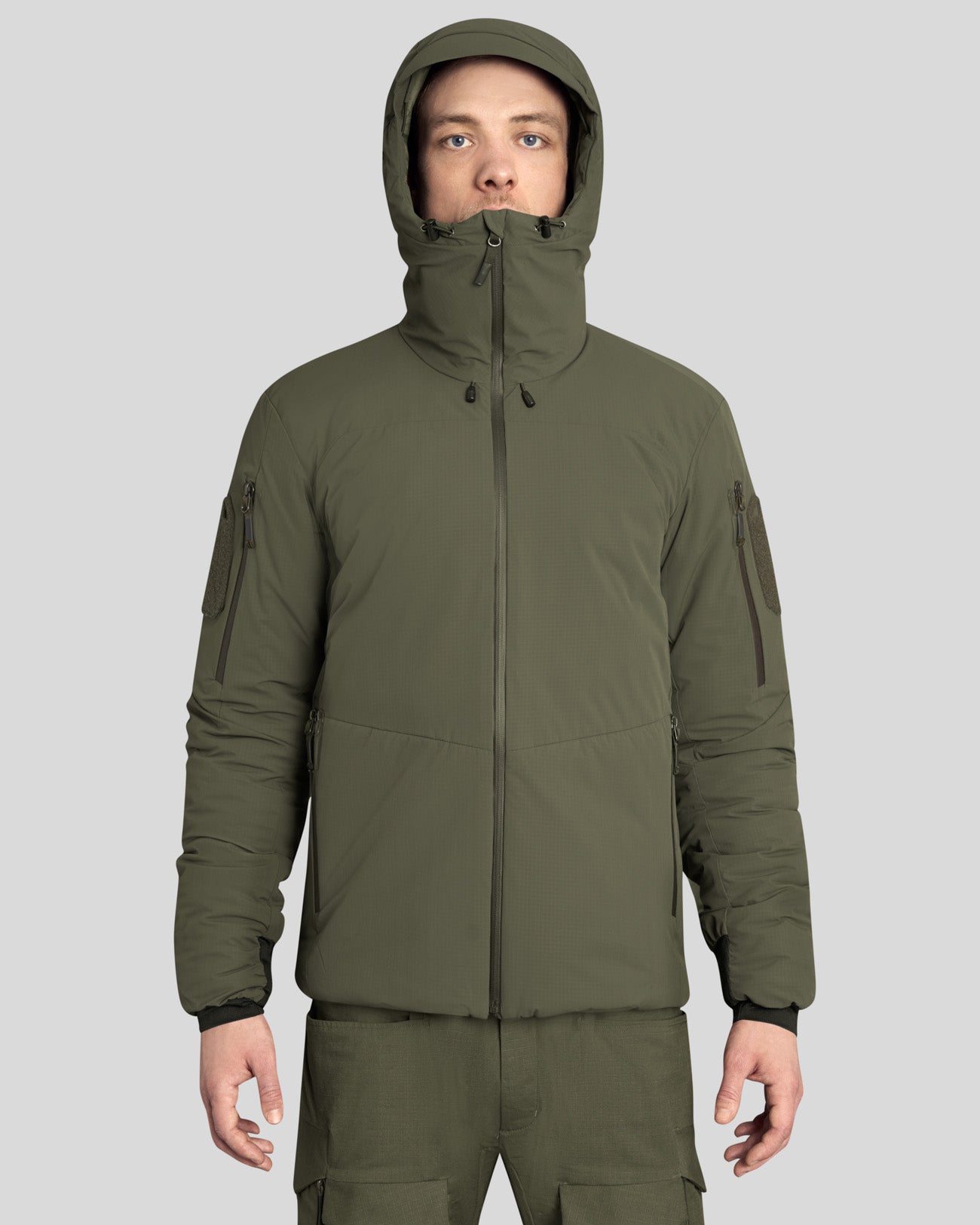 Heavy Insulation Hoody grey