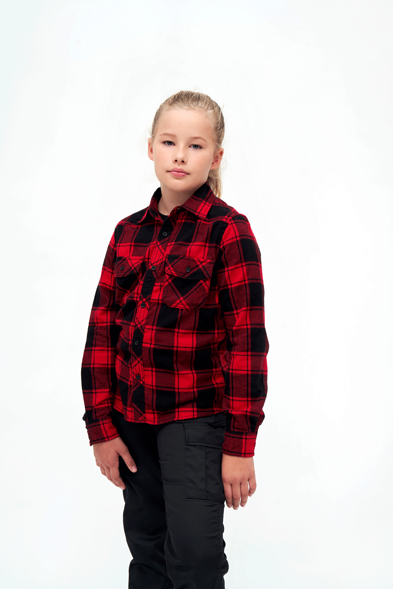 Kids Checkshirt red/black