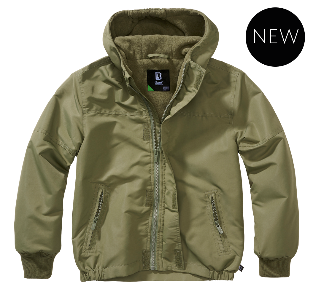 Kids Windbreaker Frontzip olive