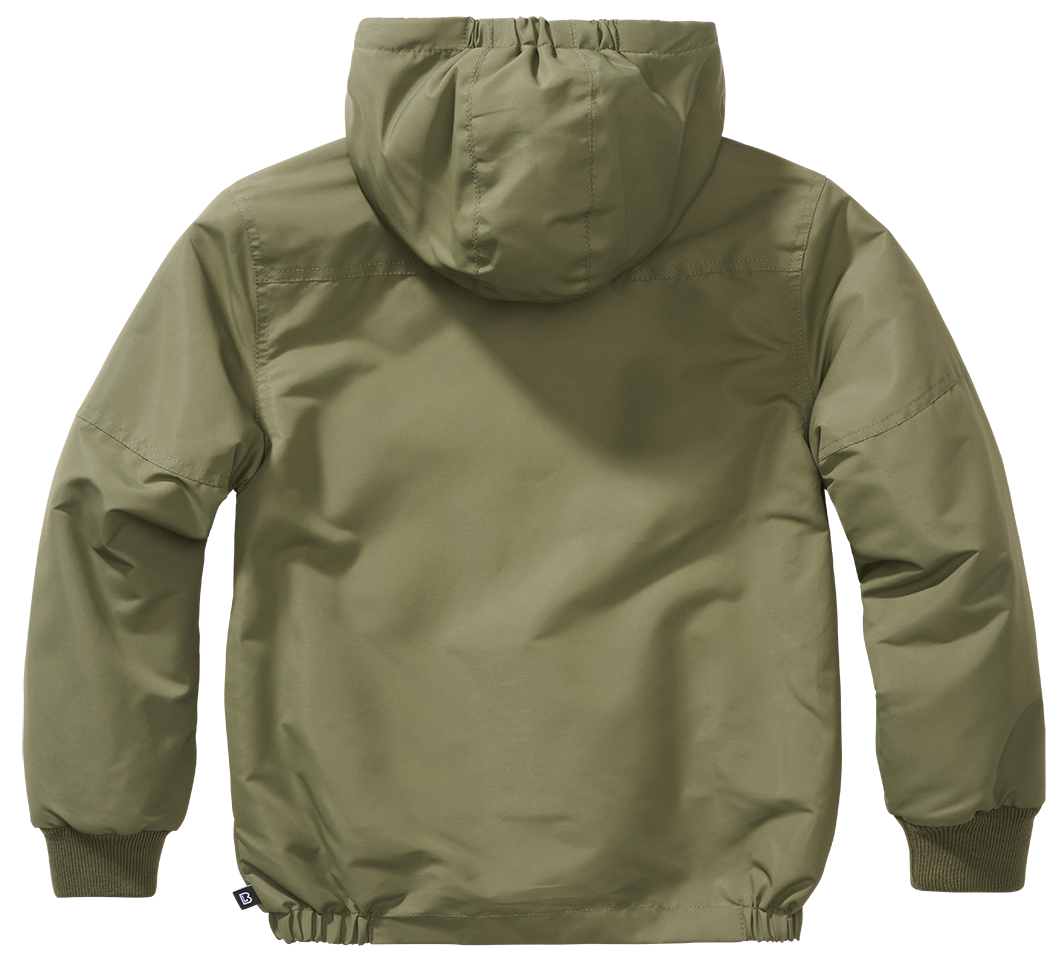 Kids Windbreaker Frontzip olive