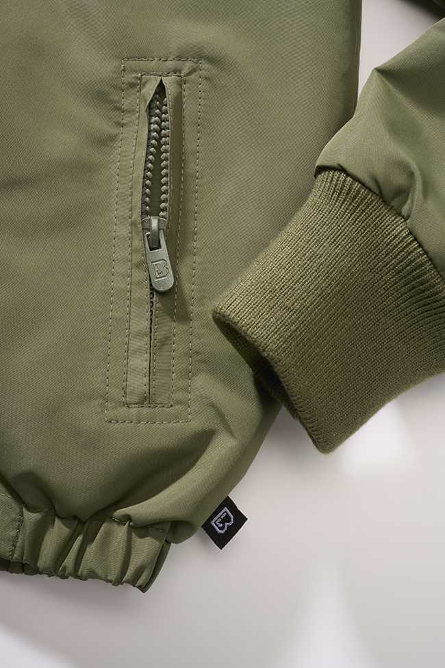 Kids Windbreaker Frontzip olive