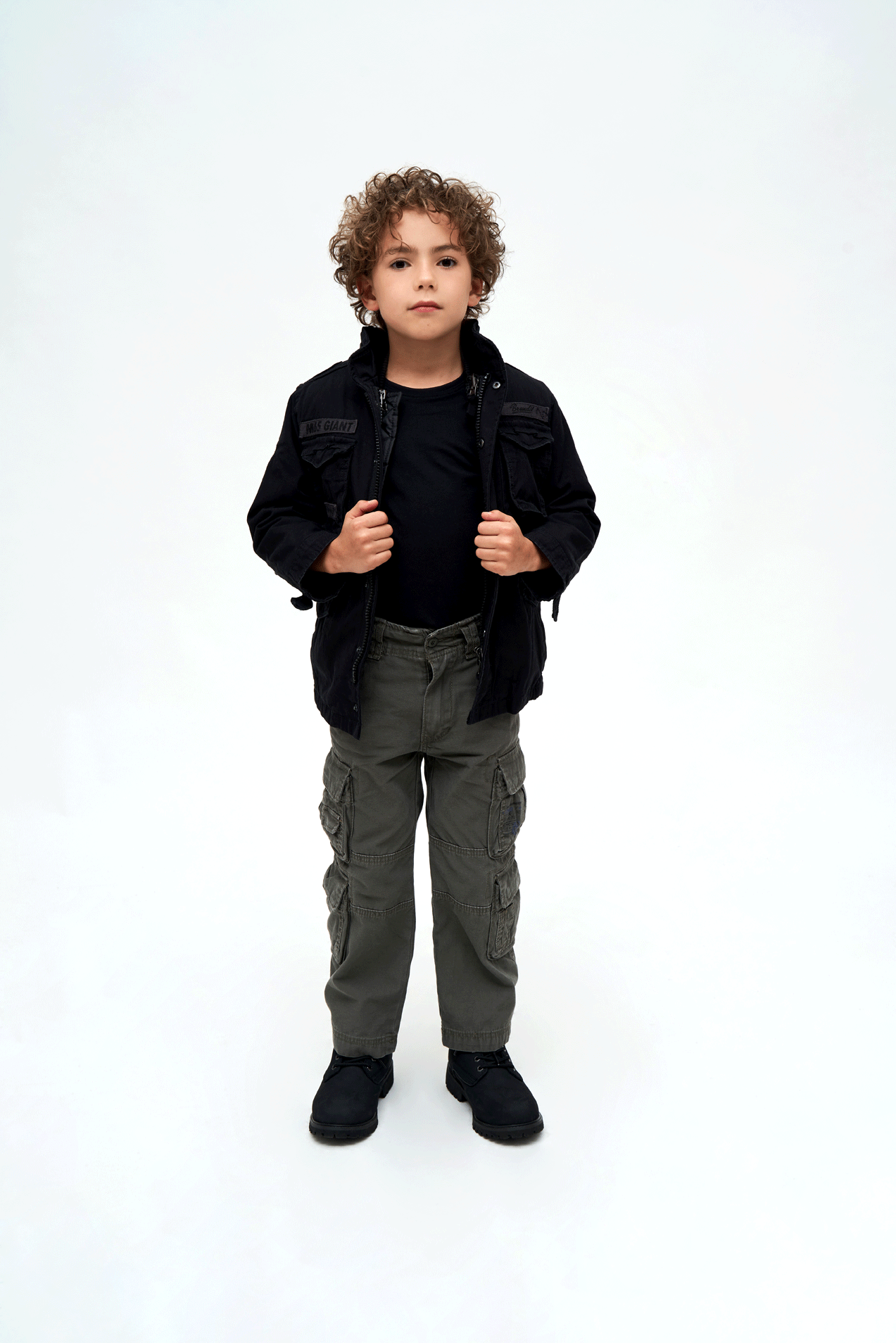 Kids M65 Giant Jacket black