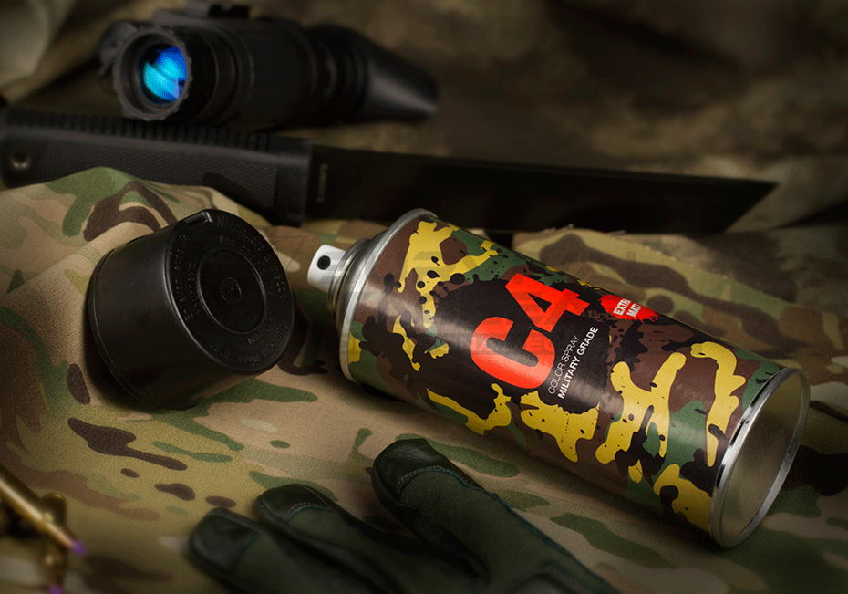 C4 Mil Grade Color Spray RAL 9021