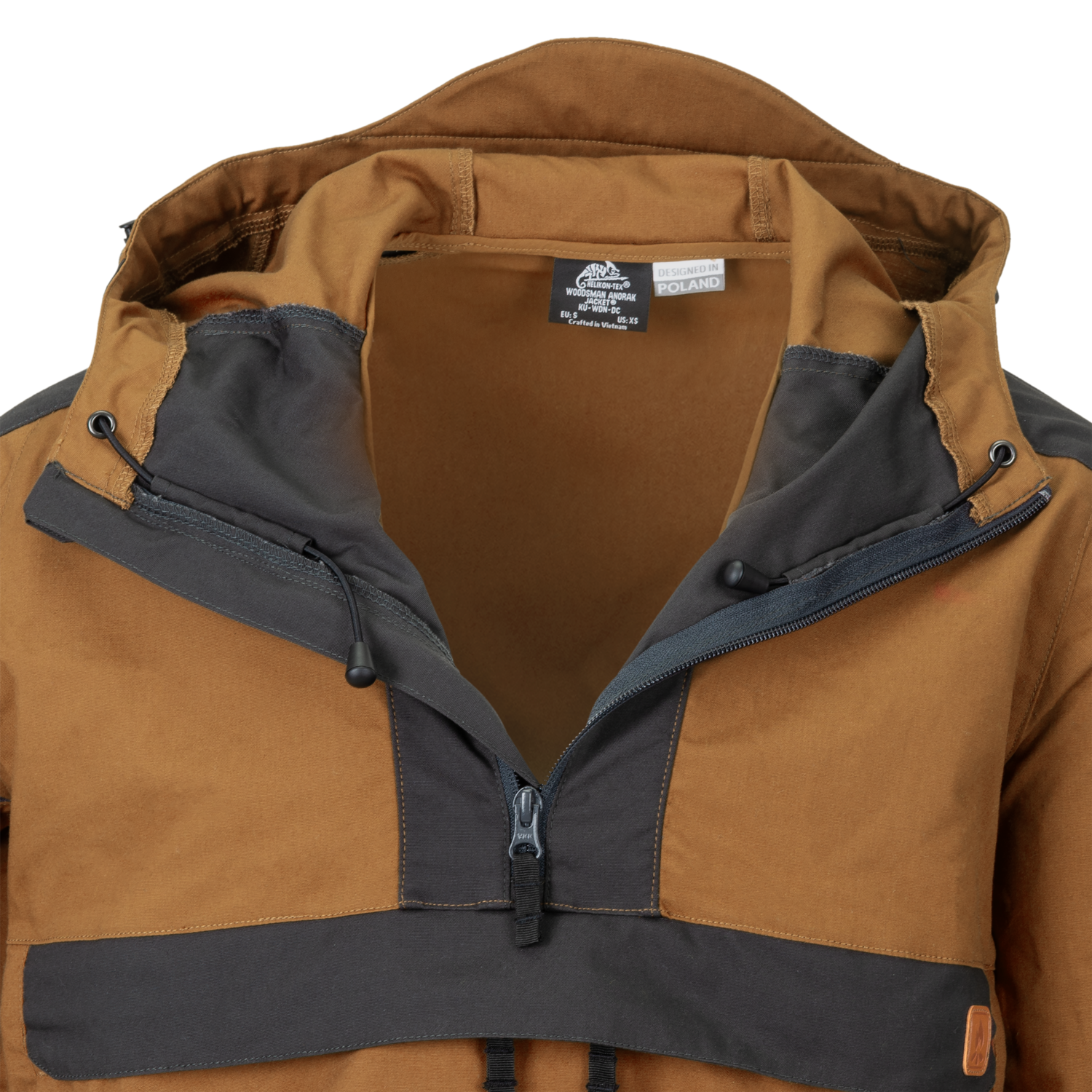 WOODSMAN Anorak Jacke - crimson sky / ash grey