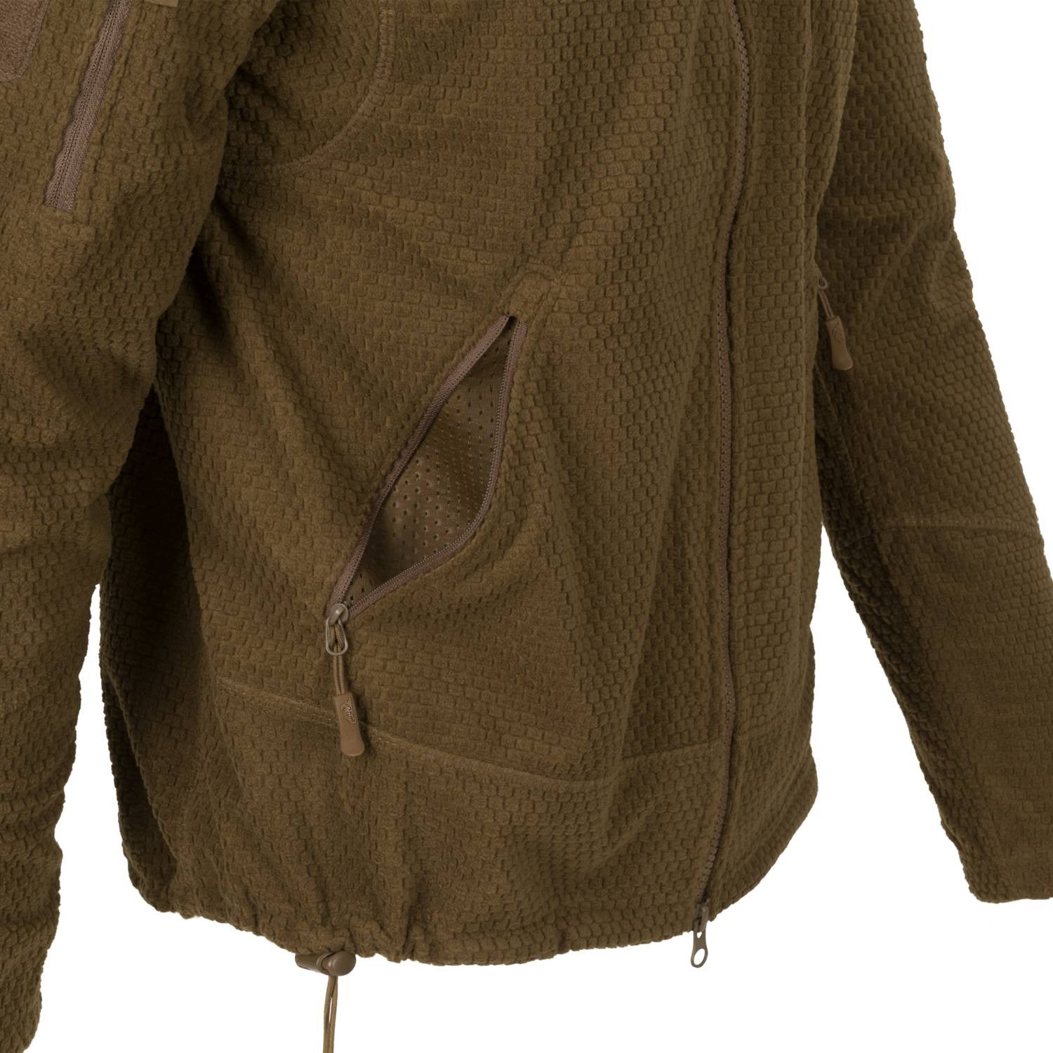 Alpha Tactical Jacket navy blue - Grid Fleece