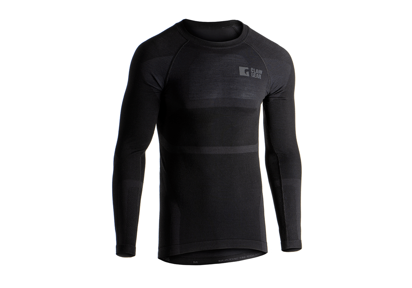 Merino Seamless Shirt LS schwarz
