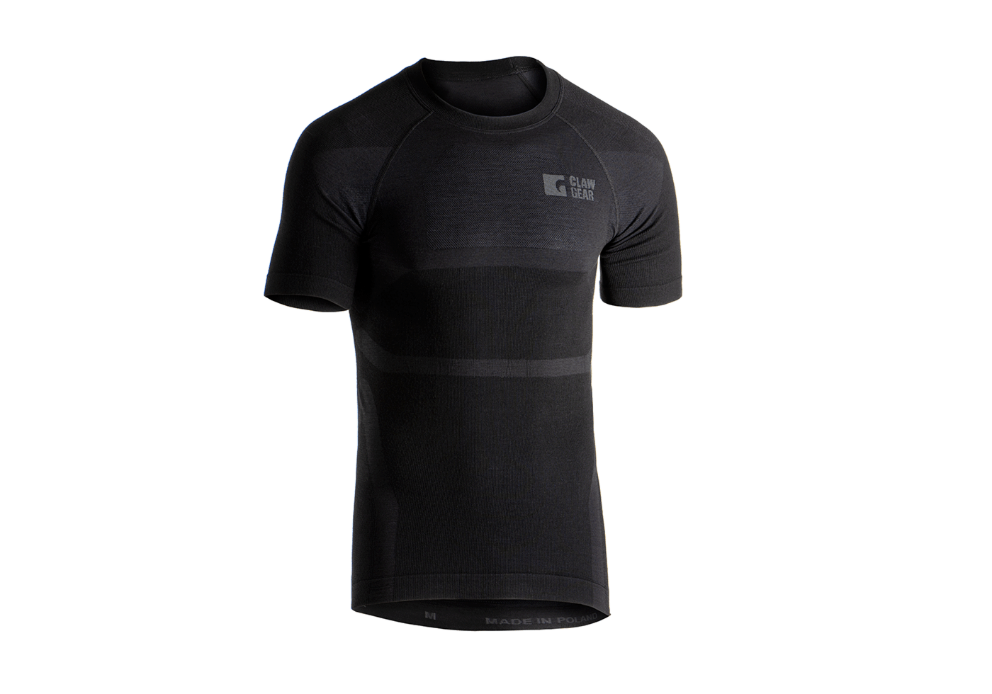Merino Seamless Shirt SS schwarz