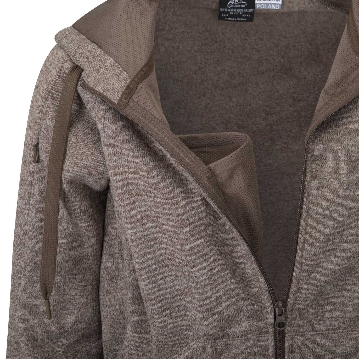 Covert Tactical Hoodie (FullZip) - Melange Light Tan