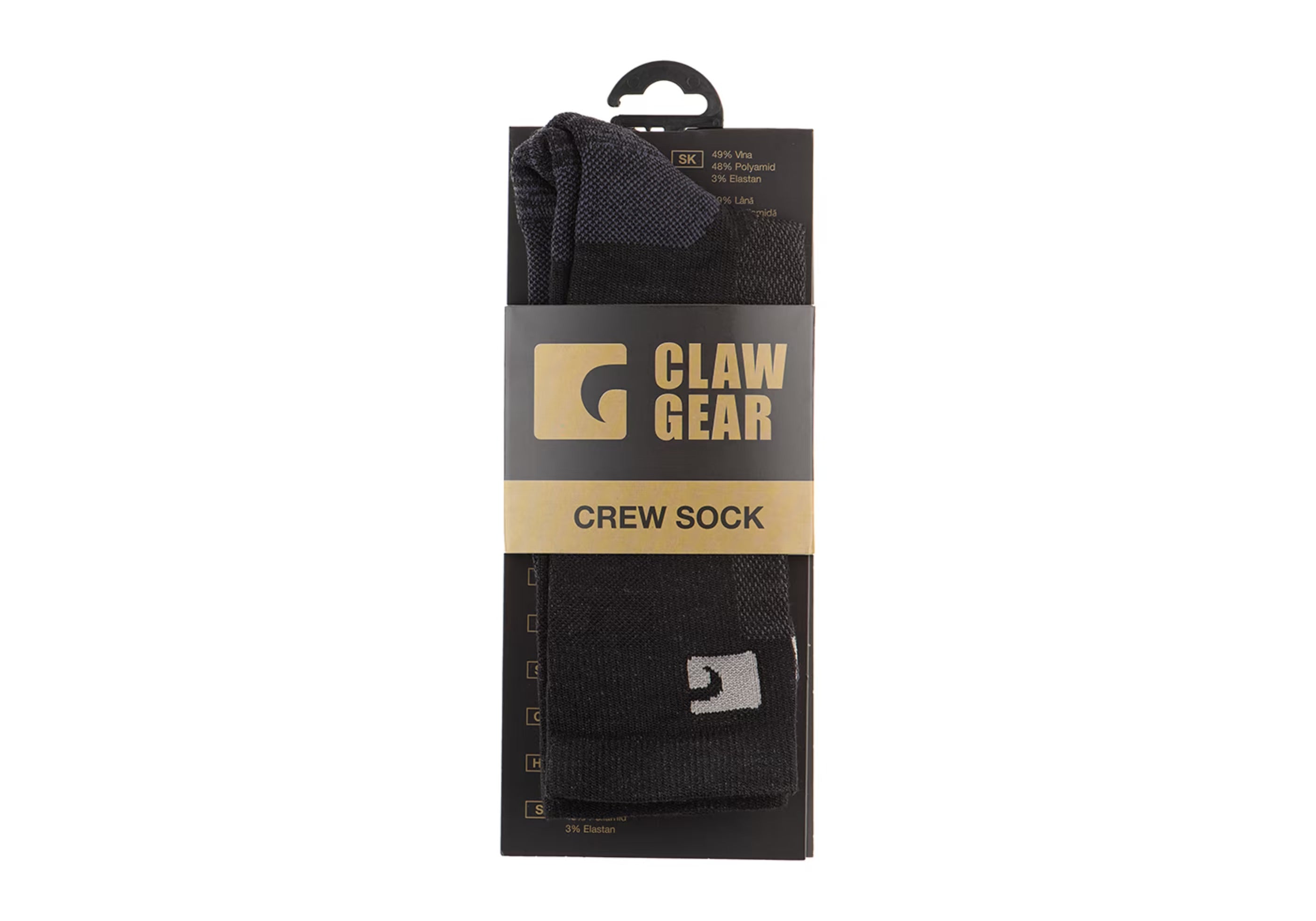 Merino Crew Socks schwarz