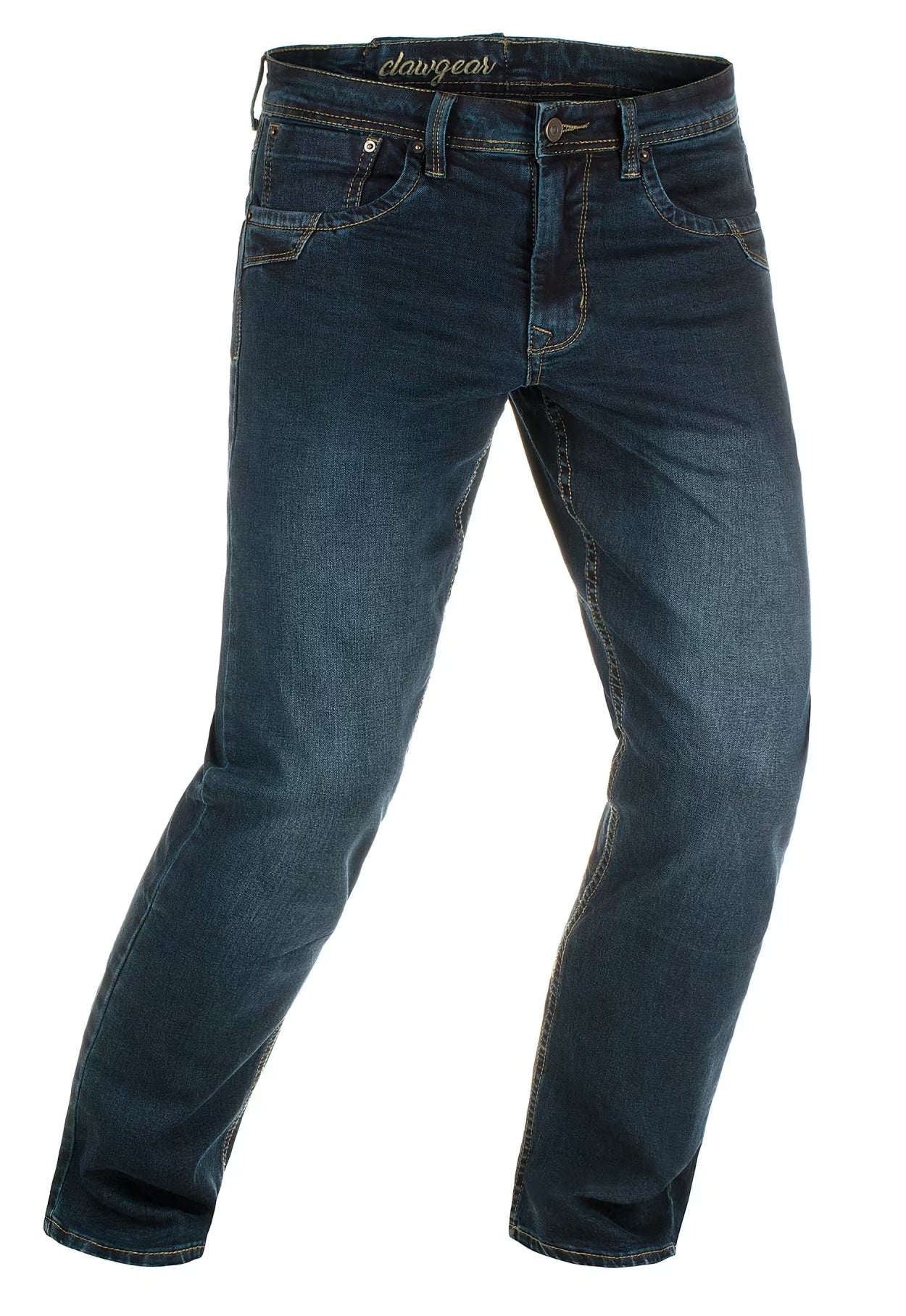 Blue Denim Tactical Flex Jeans - midnight washed