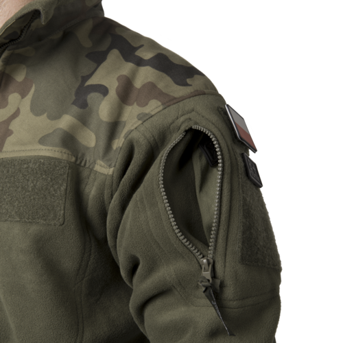 Infantry Jacket Fleece olive green / pl woodland