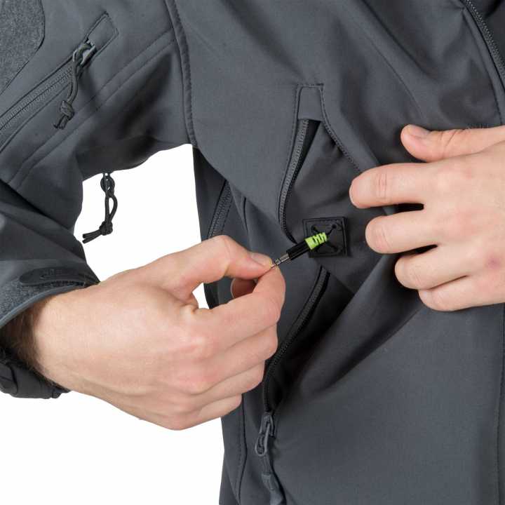Jacke Gunfighter - Shark Skin Windblocker schwarz