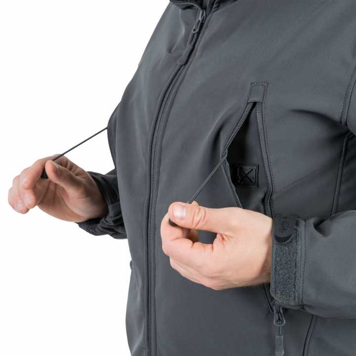 Jacke Gunfighter - Shark Skin Windblocker schwarz