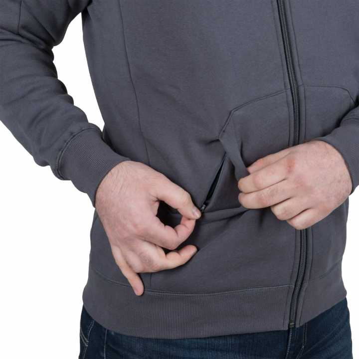 Urban Tactical Hoodie Lite (FullZip) - schwarz