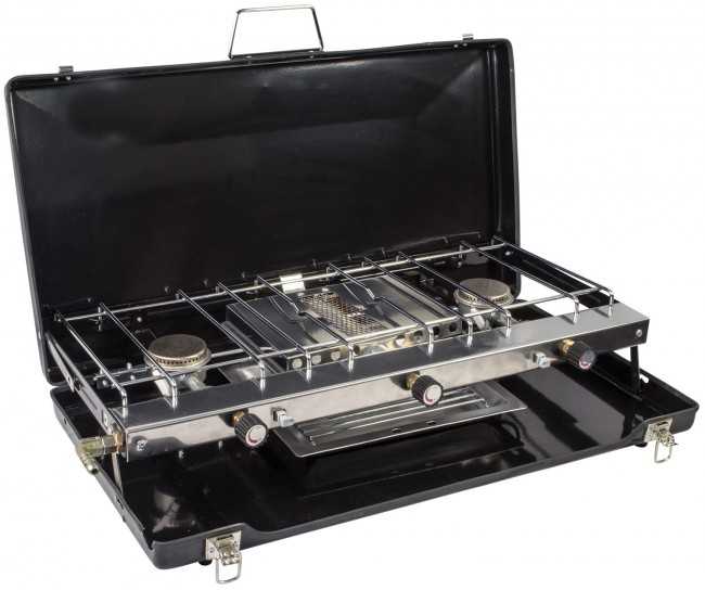Faltbarer Grill, schwarz