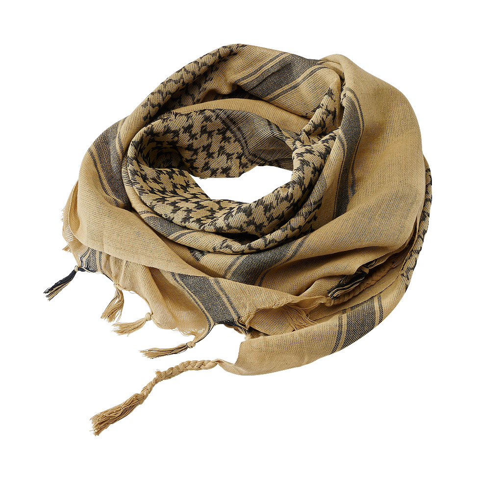 Shemag khaki-black