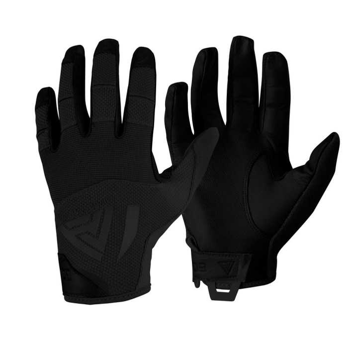 Hard Leather Gloves black