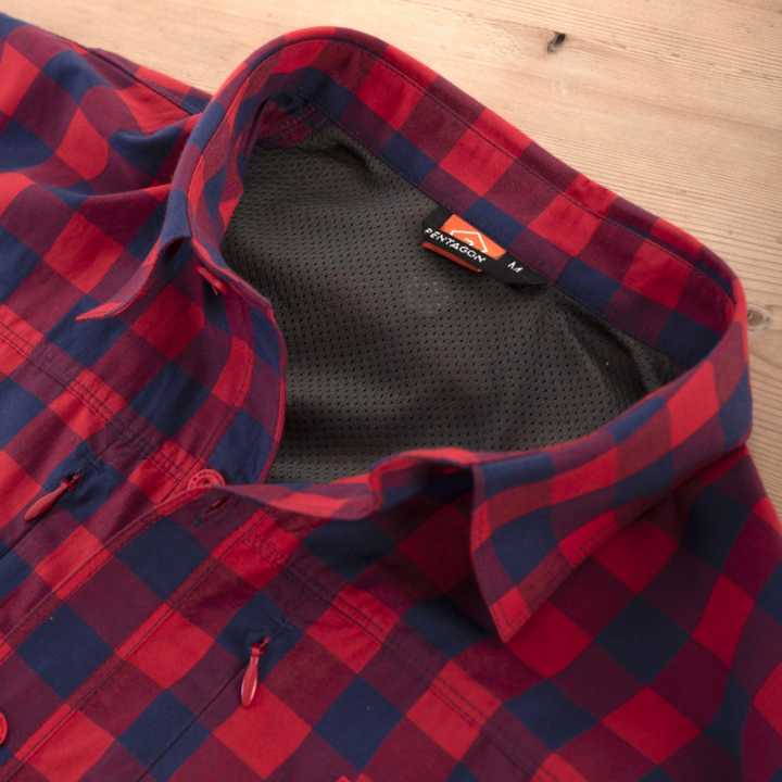 QT taktisches Shirt rot kariert