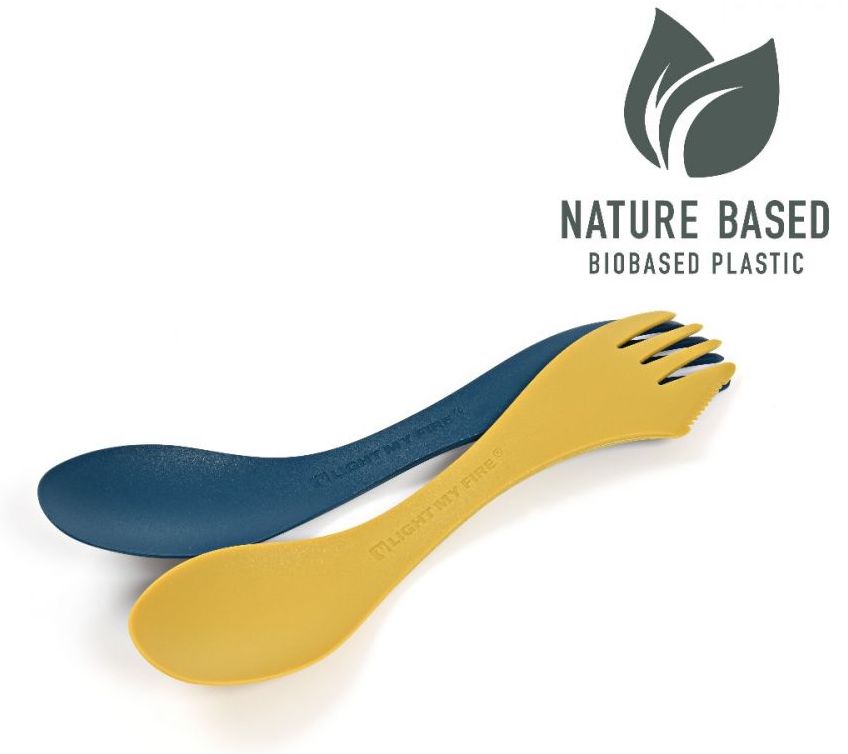 Spork mittel 2-pack yellow/blue