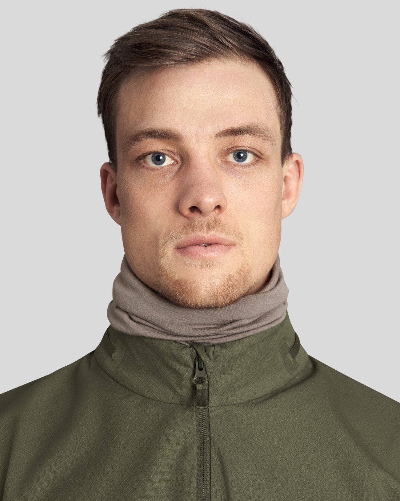 Merino Neck Gaitor olive green