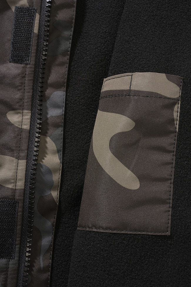 Kids Windbreaker Frontzip darkcamo