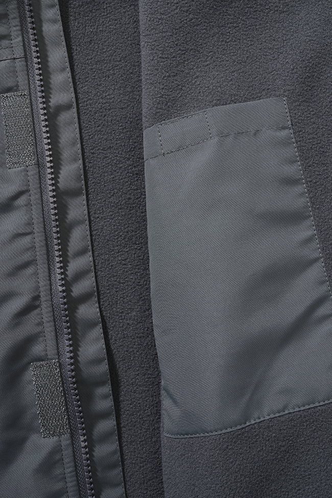 Kids Windbreaker Frontzip anthracite