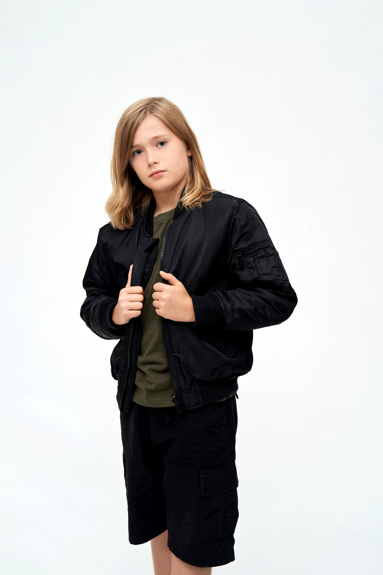 Kids MA1 Jacket black
