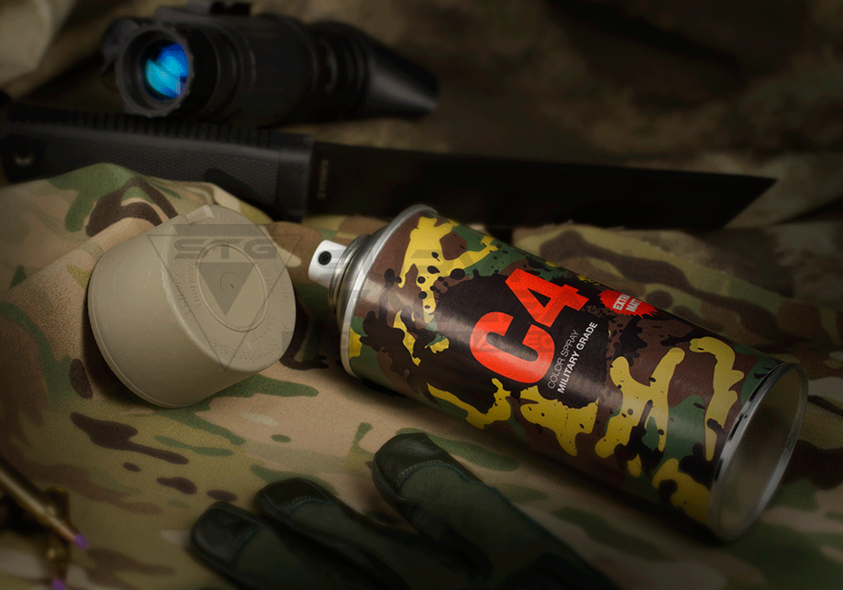 C4 Mil Grade Color Spray Flat Dark Earth