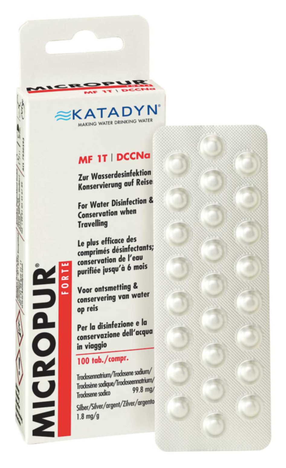 Micropur Forte MF 1T 4x25 Tabletten Wasserentkeimung Trinkwasser