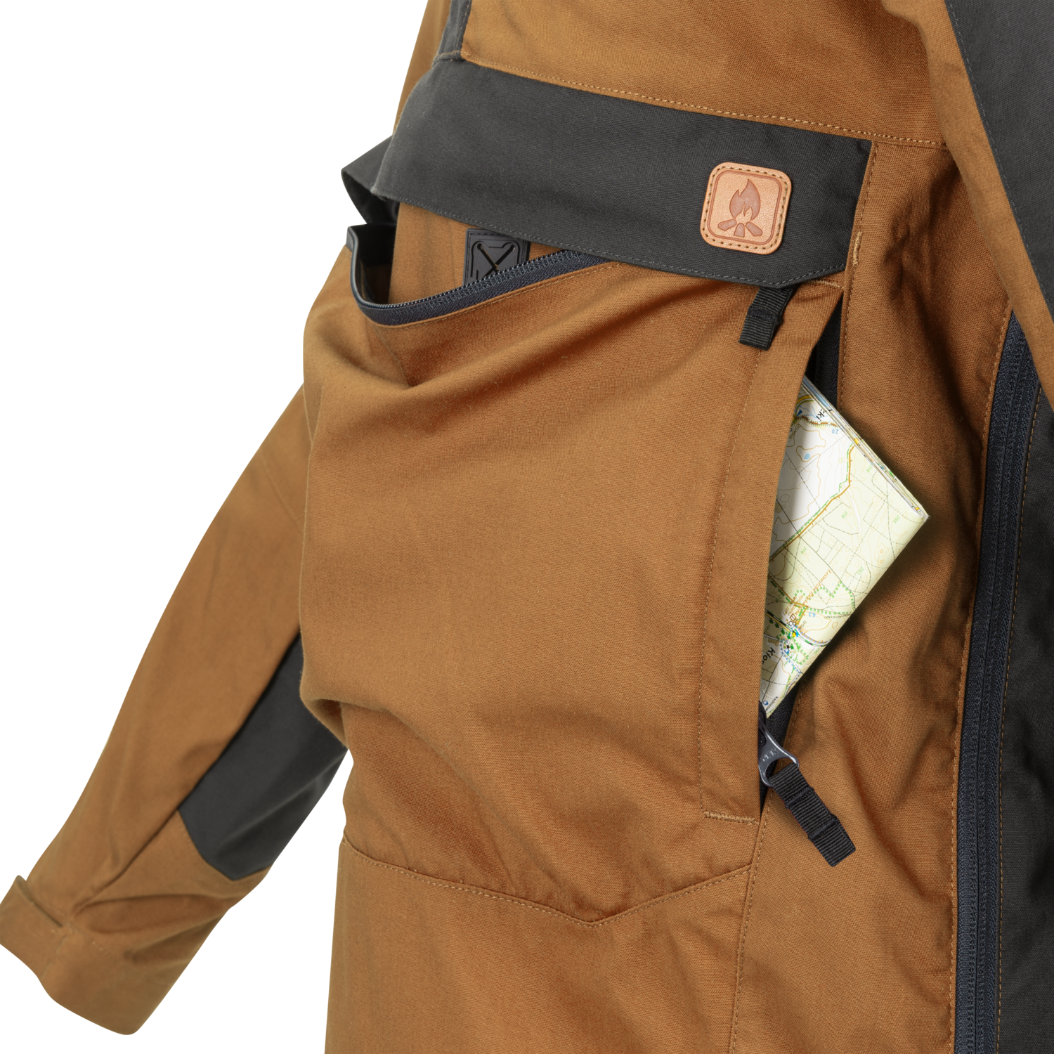 WOODSMAN Anorak Jacke - black