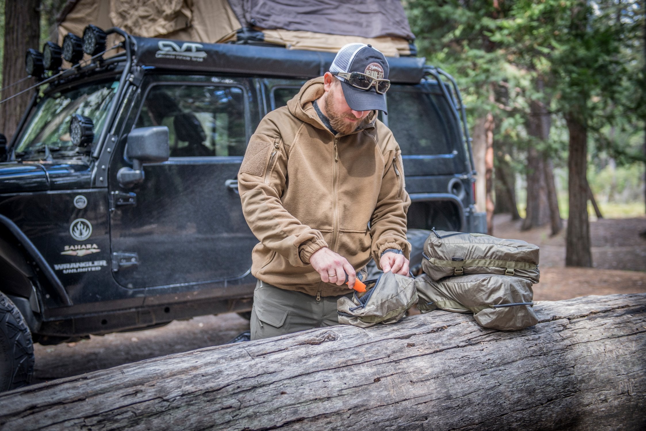 PAKCELL Set Polyester Ripstop - PL woodland