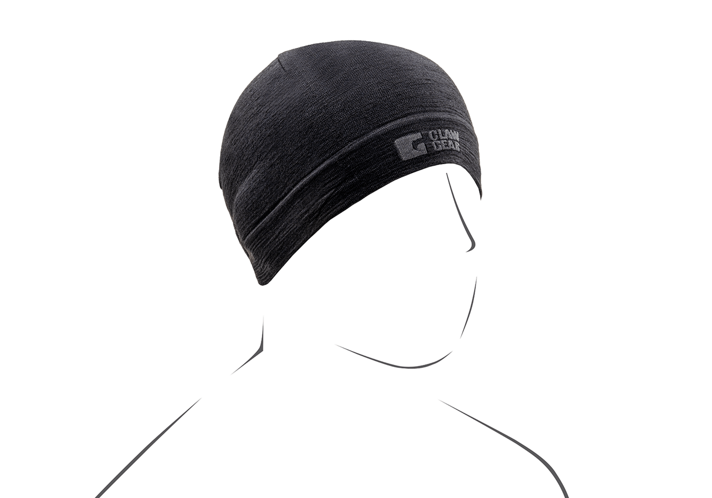 Merino Seamless Beanie schwarz