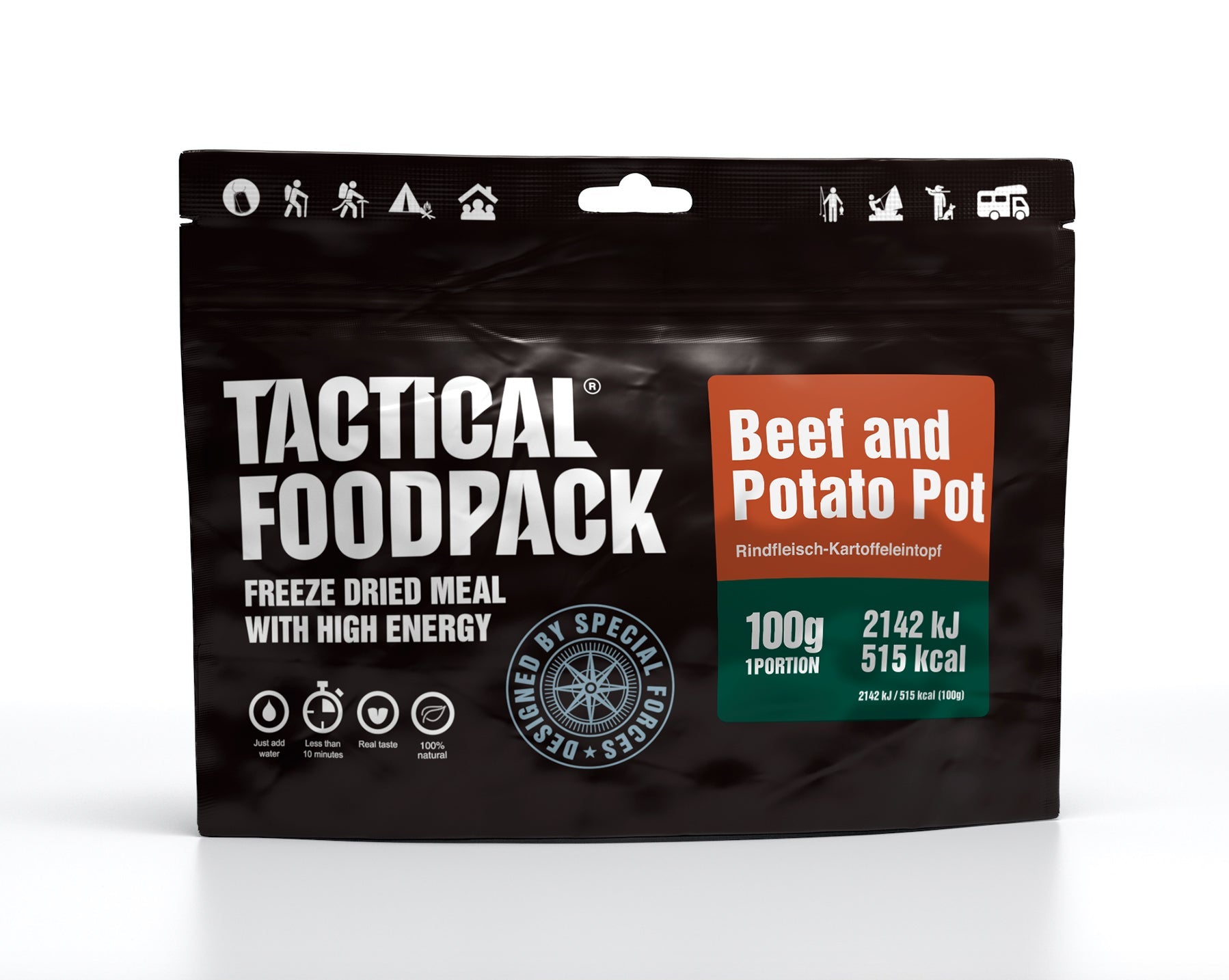 Outdoor Nahrung Rindfleisch-Kartoffeltopf 100g