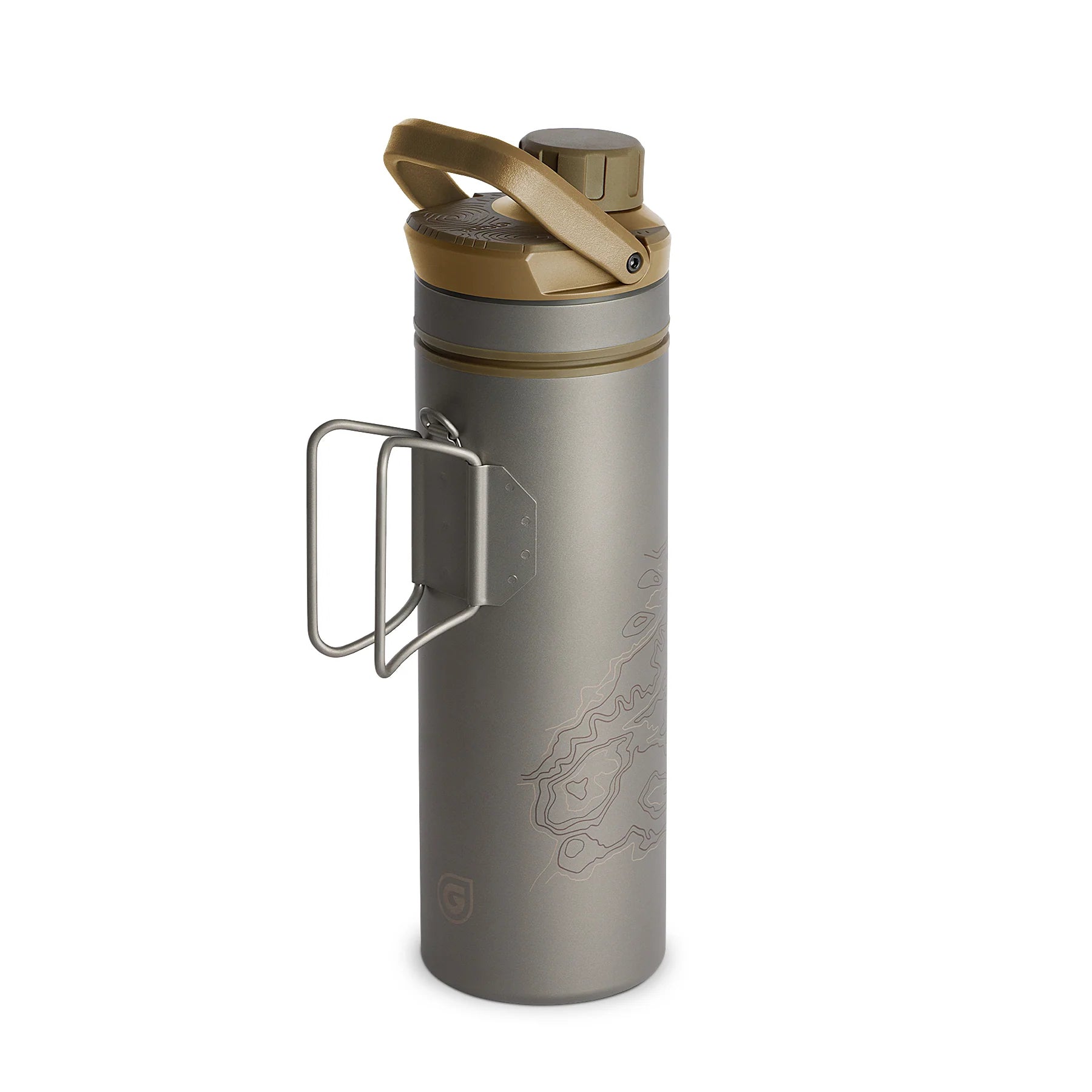 UltraPress 500ml Wasserfilter Titanium coyote brown