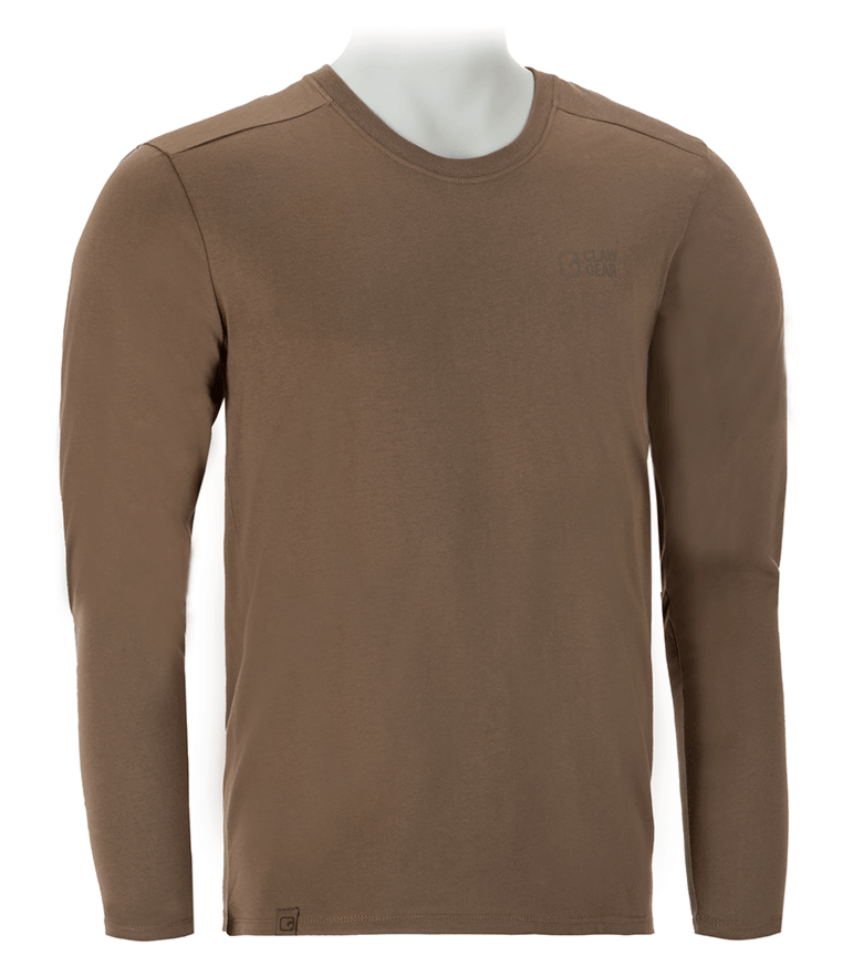 Basic Tee LS stonegrey olive