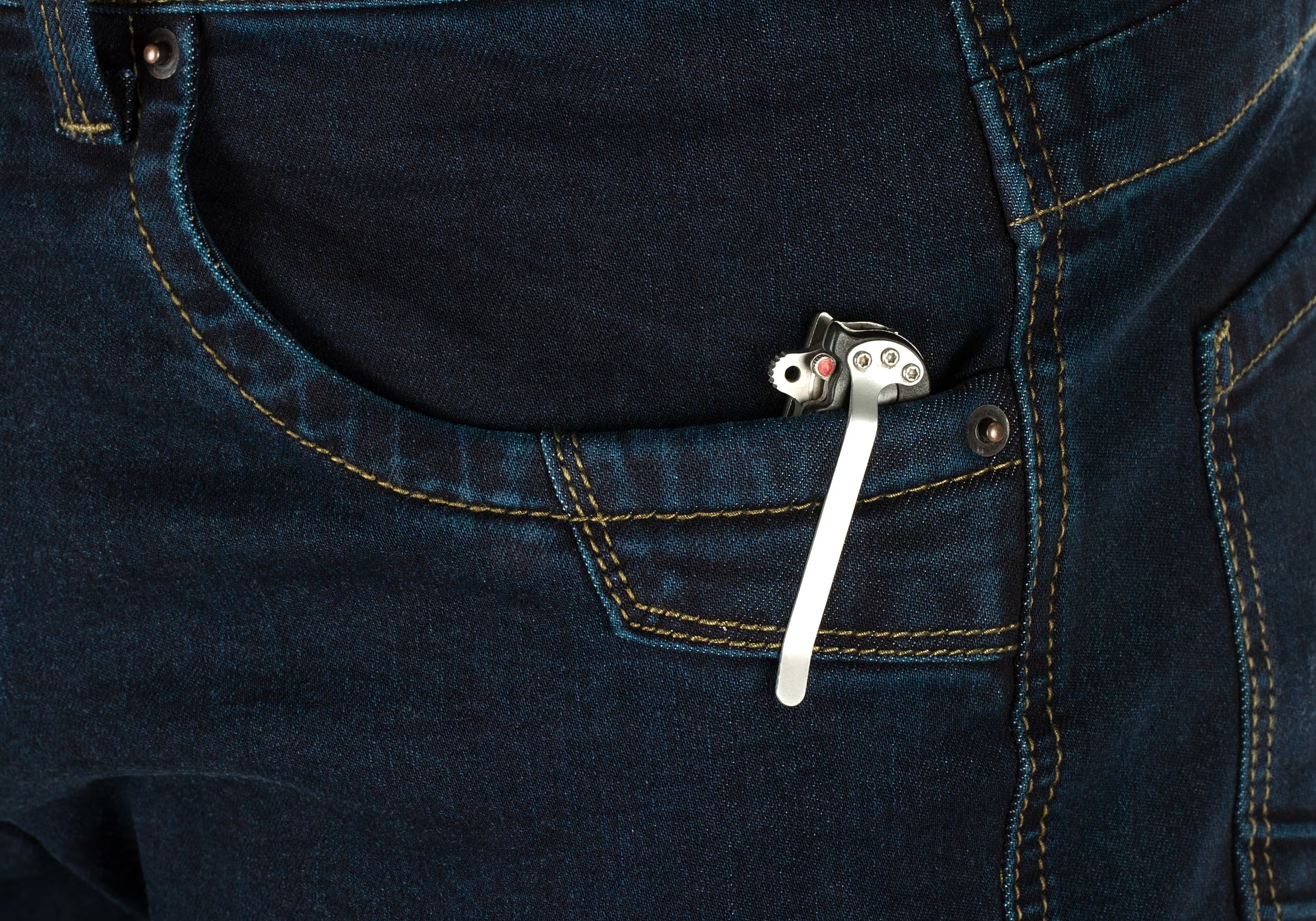 Blue Denim Tactical Flex Jeans - midnight