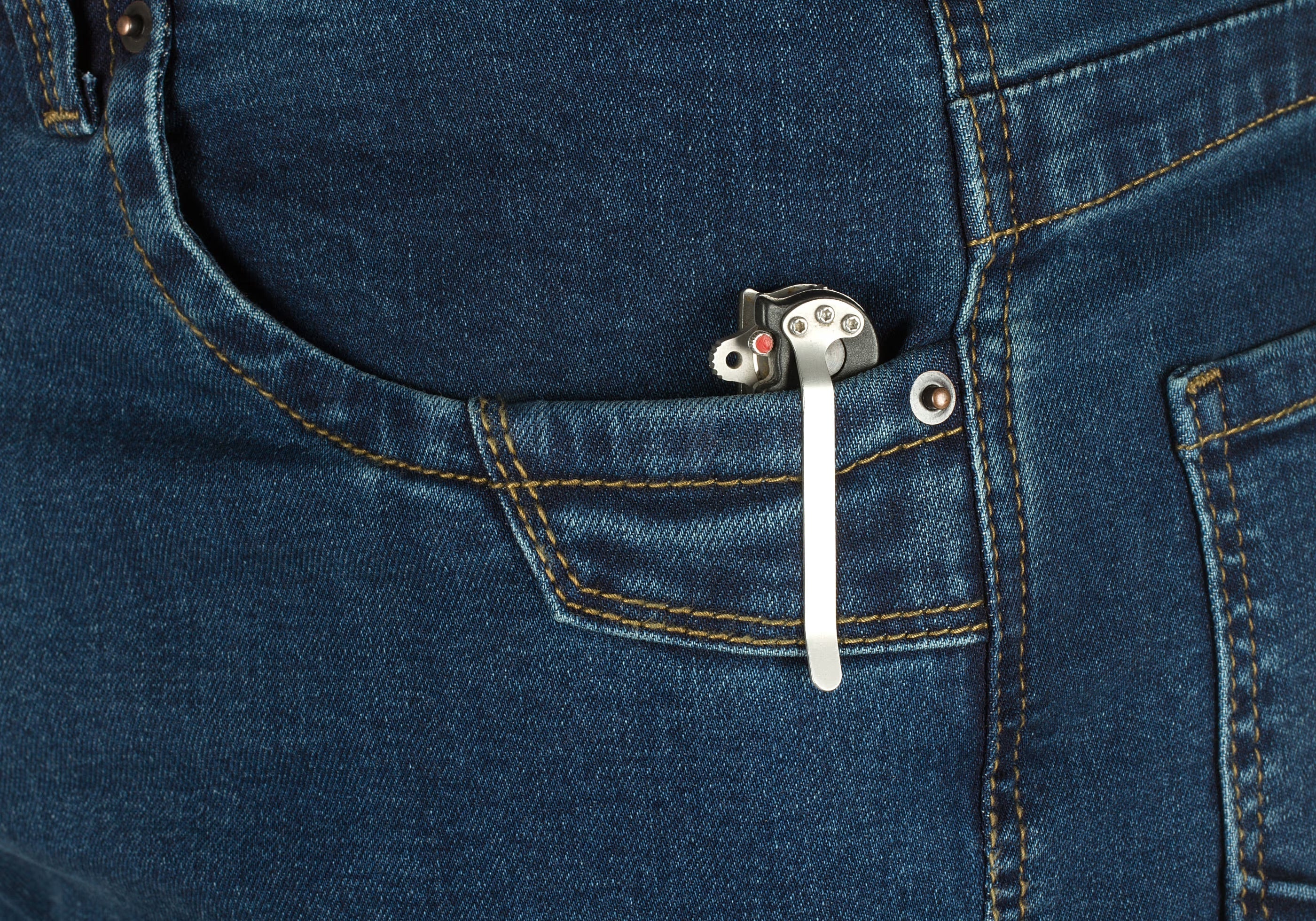 Blue Denim Tactical Flex Jeans - sapphire