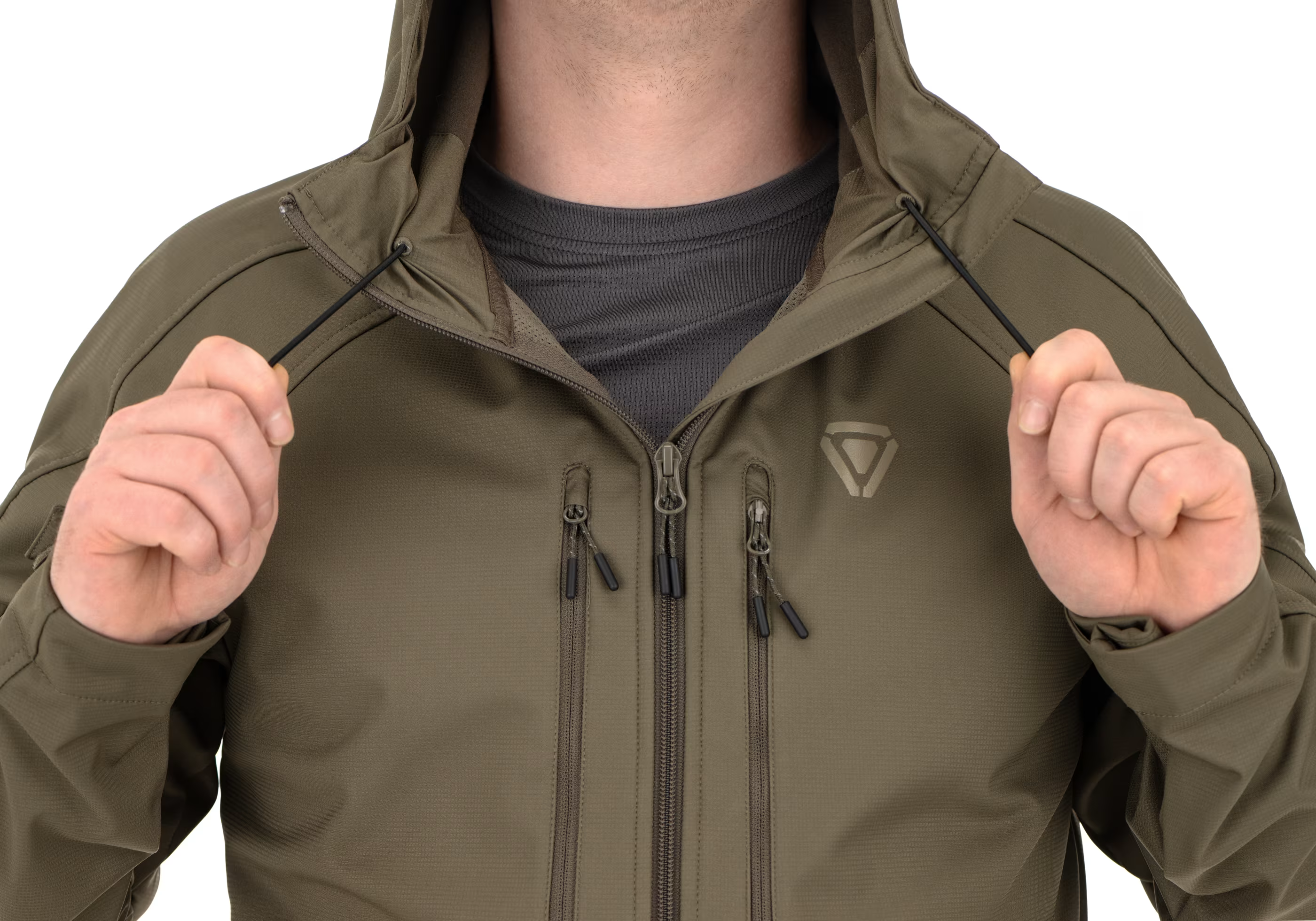 ED Softshell Hoody Stonegrey Olive
