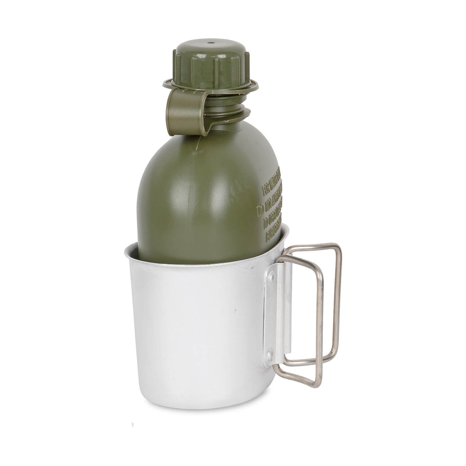 US Feldflasche mit Becher + Hülle olive
