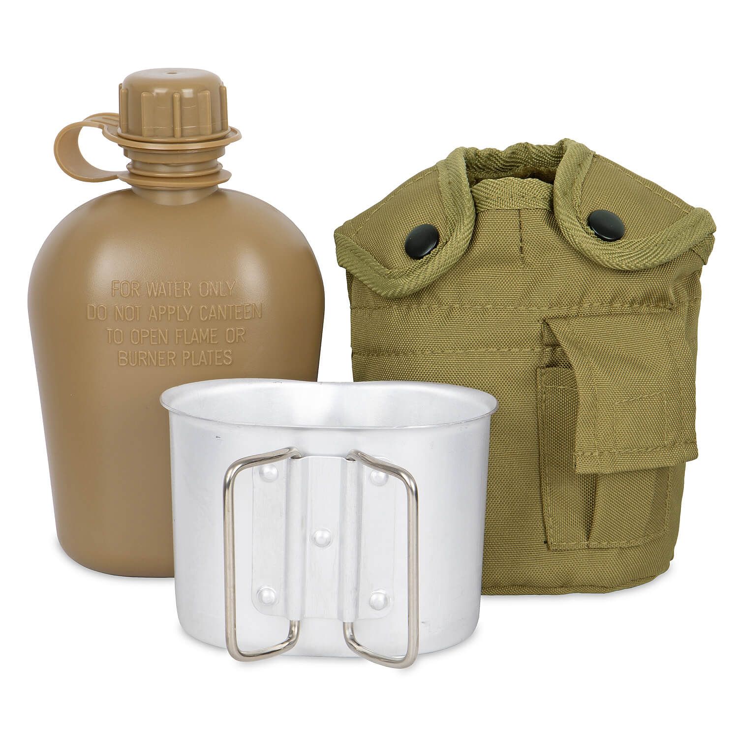 US Feldflasche mit Becher + Hülle coyote