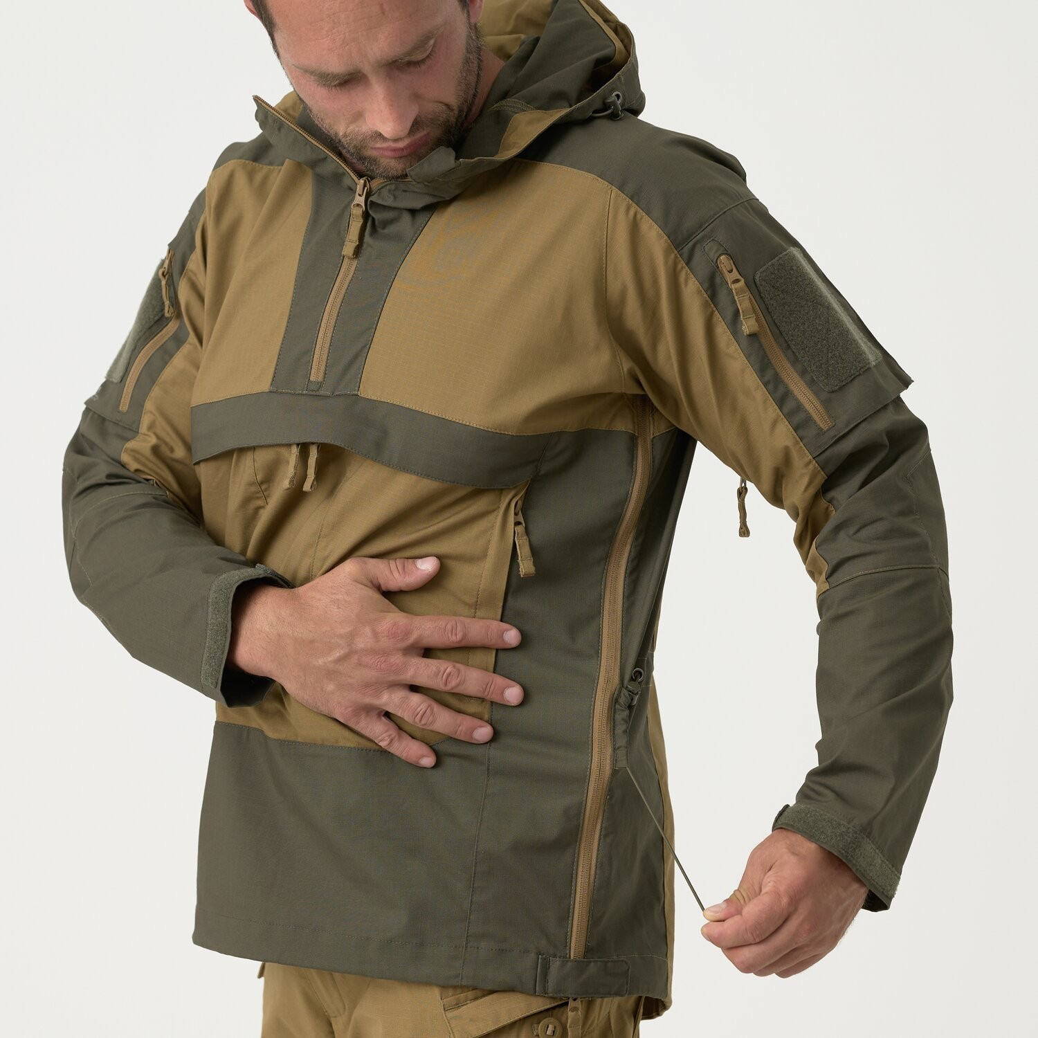 Tracer Anorak Jacket - Polycotton Stretch Ripstop - RAL7013