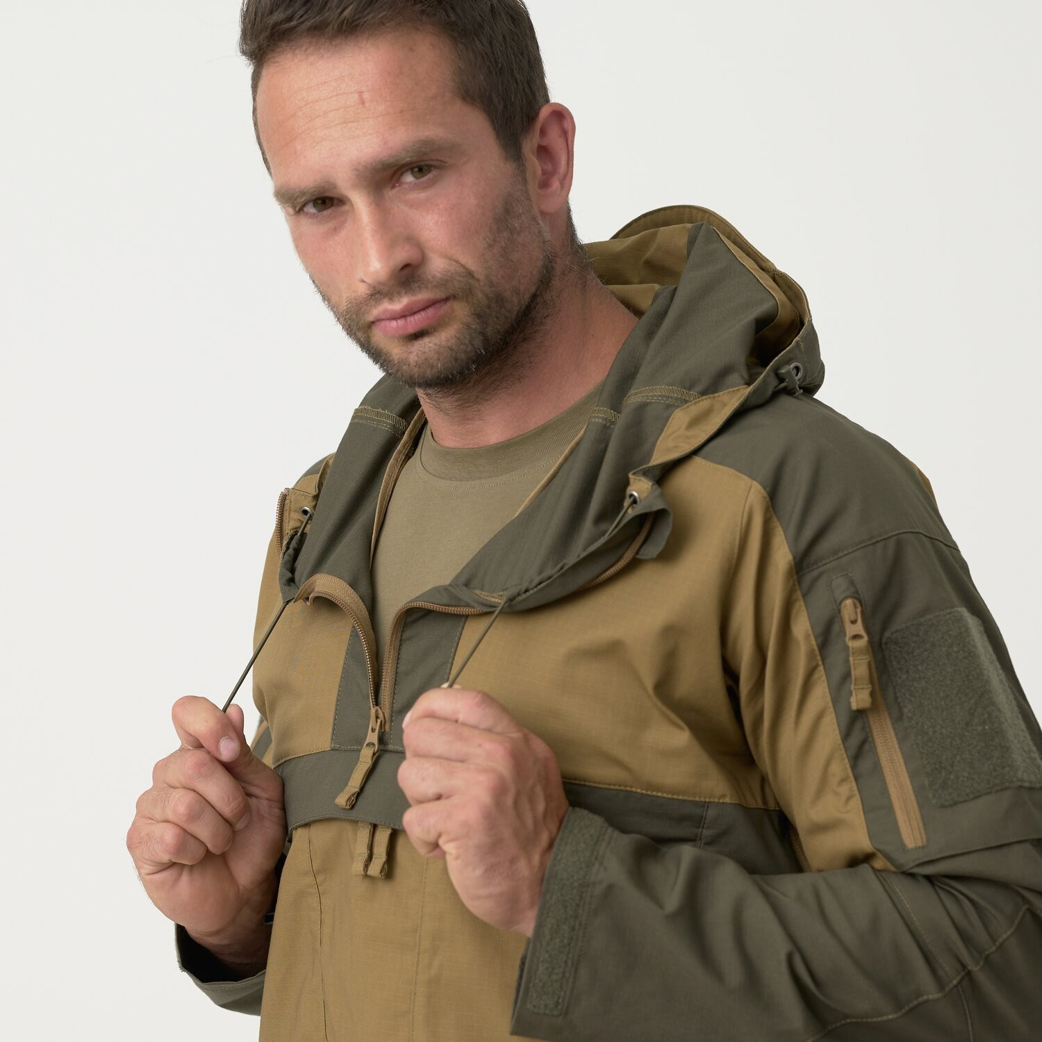 Tracer Anorak Jacket - Polycotton Stretch Ripstop - RAL7013