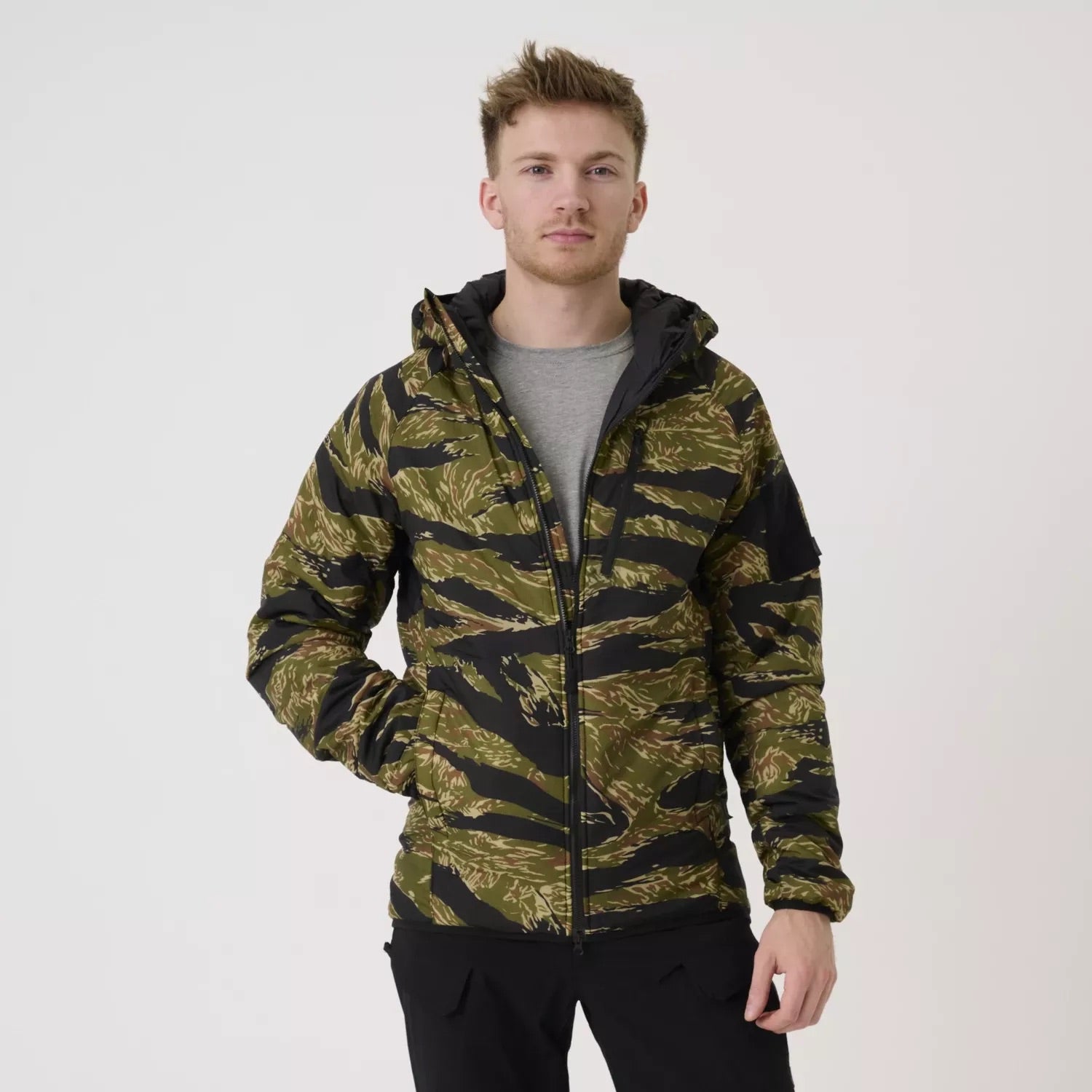Wolfhound Jacket Kapuze Climashield APEX 67G Jacke Tiger Stripe