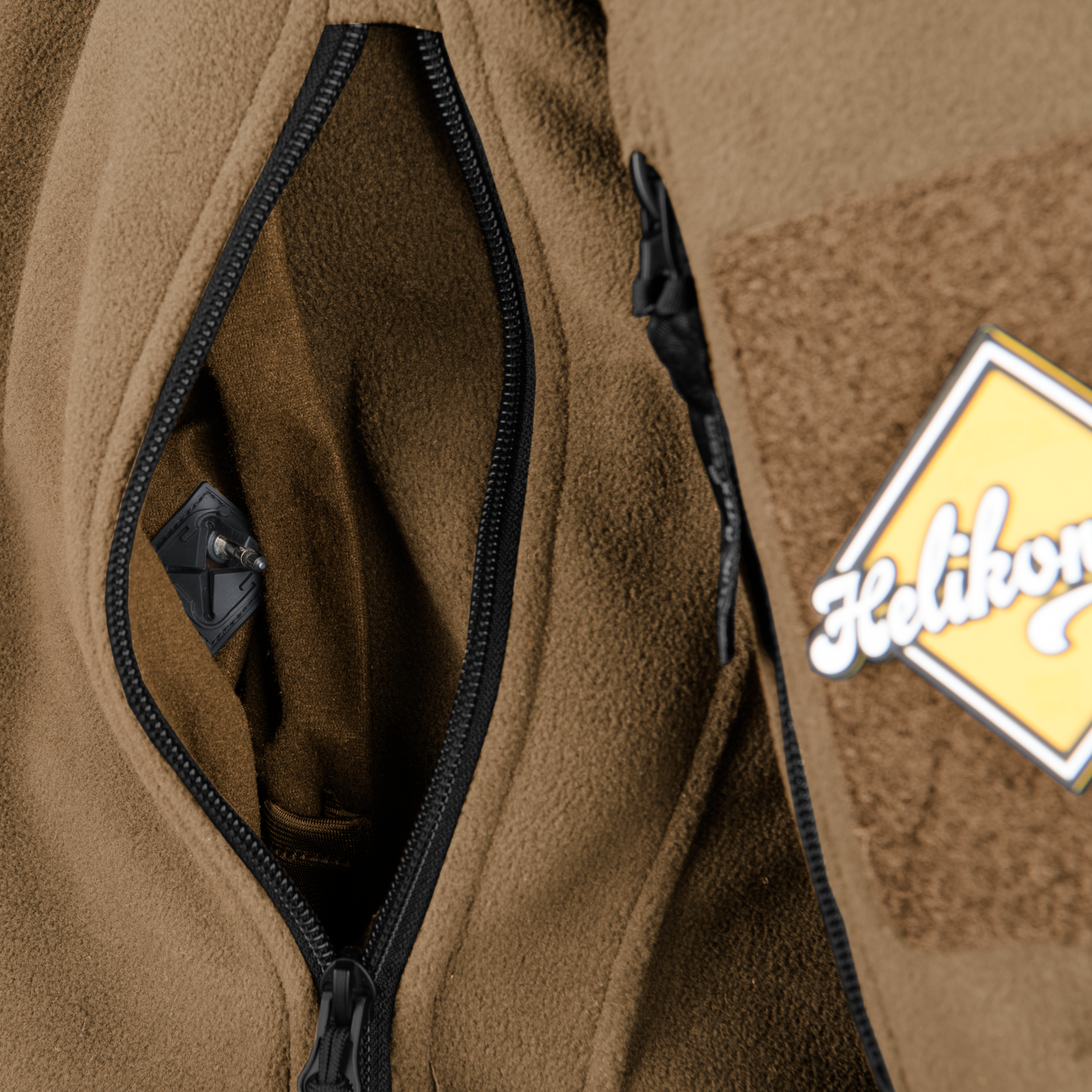 Fleecejacke Liberty oliv/schwarz