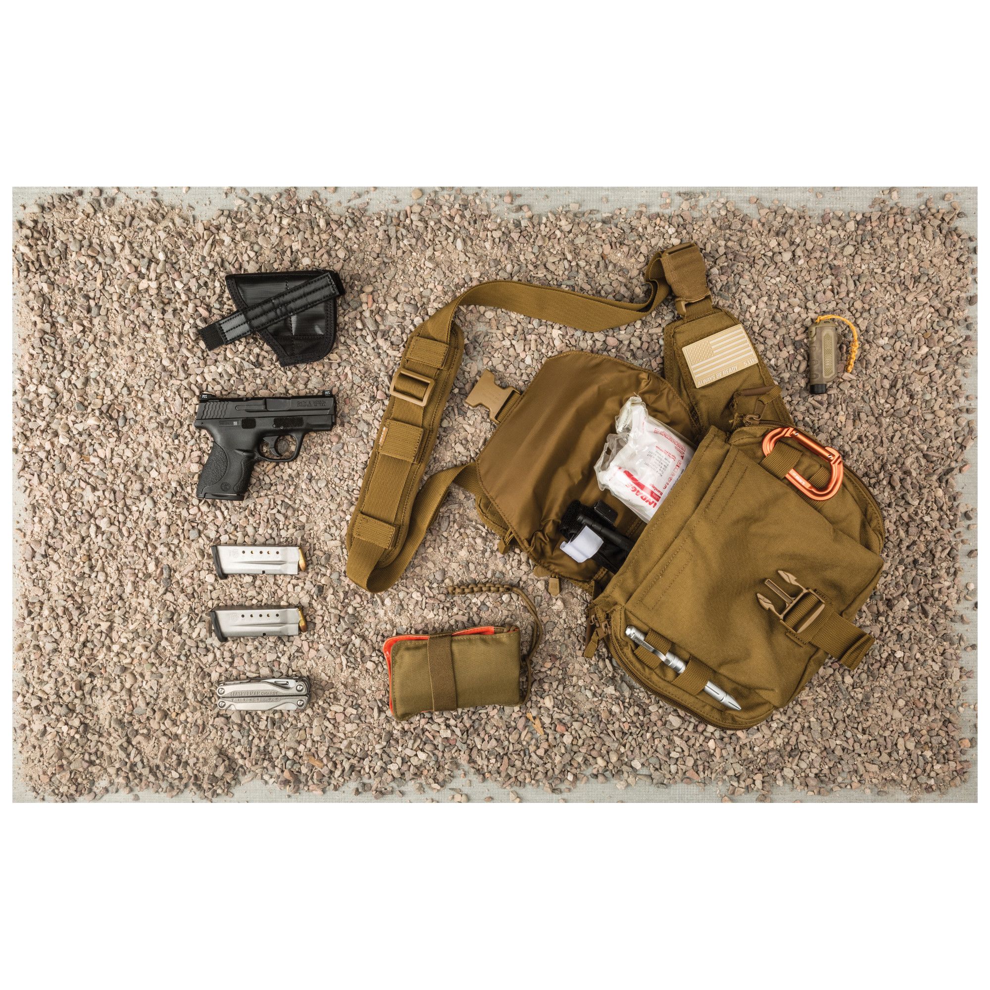 Push Pack 6L Umhängetasche, coyote